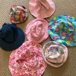 Lot of 7 Baby Hats